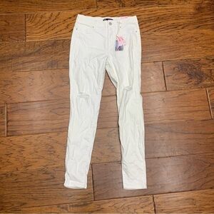 YMI women’s high rise skinny distressed jeans